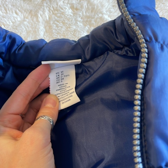 Toddler vest Navy Blue Puffer - Picture 5 of 6